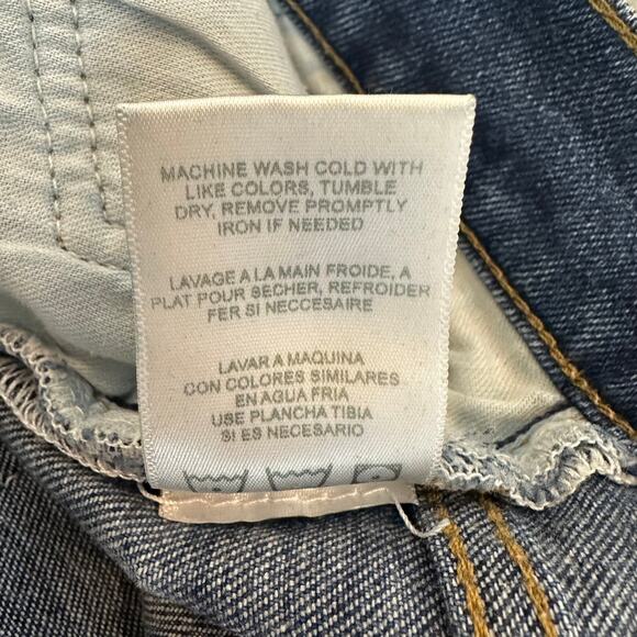 RE/DONE 90's High Rise Button Fly Ankle Skinny Jeans Dark Wash sz 29 EUC - Picture 7 of 8